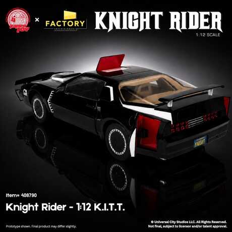 Knight Rider figurine 1/12 K.I.T.T. avec Michael Knight Ramen toy