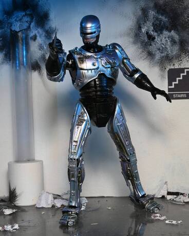 RoboCop figurine Ultimate Battle Damaged RoboCop with Chair Neca