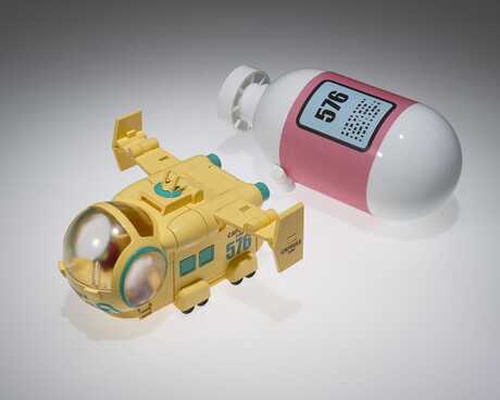 Dragon Ball Z figurine Changearts Hoi-Poi Capsule No. 576 Bulma's Airplane  Bandai