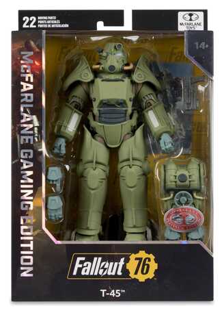 Fallout 76 Gaming Edition figurine T-45 Military Armor (Red Platinum Edition)  McFarlane Toys
