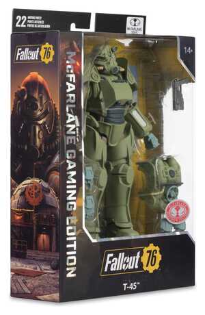 Fallout 76 Gaming Edition figurine T-45 Military Armor (Red Platinum Edition)  McFarlane Toys