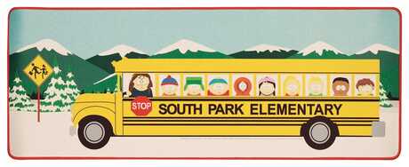 South Park set sous-mains revêtu & sous-verre Elementary School Bus FaNaTtik