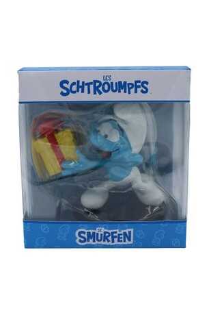 Les Schtroumpfs Statue Schtroumpf Farceur avec Cadeau PUPPY