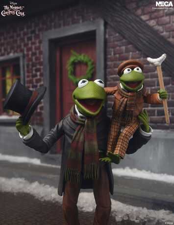Noël chez les Muppets Ultimate pack 2 figurines Kermit as Bob Cratchit & Robin as Tiny Tim NECA