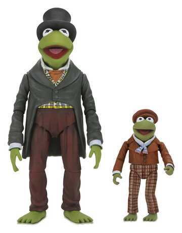 Noël chez les Muppets Ultimate pack 2 figurines Kermit as Bob Cratchit & Robin as Tiny Tim NECA