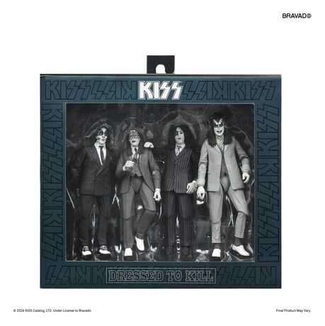 KISS pack 4 figurines Dressed to Kill Album Cover Neca