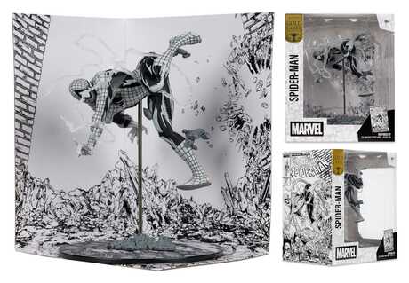 Marvel statuette PVC !/10 Spider-Man (Line Art) (The Amazing Spider-Man #318) (Gold Label) McFarlane Toys