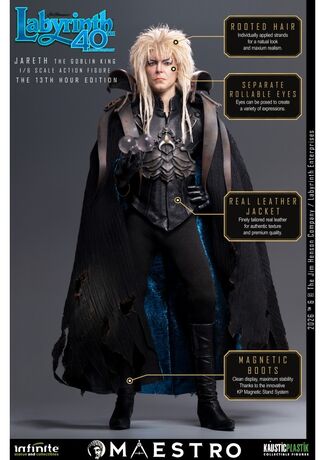 Labyrinth Jareth The Goblin King 1/6 Action Figure The 13th Hour Edition Infinite Statue