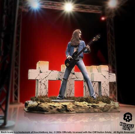 Metallica Rock Iconz figurine Cliff Burton III Knucklebonz
