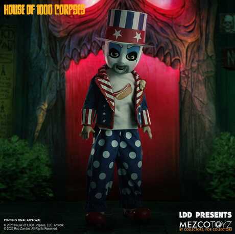 La Maison des mille morts LDD Presents poupée Captain Spaulding Mezco