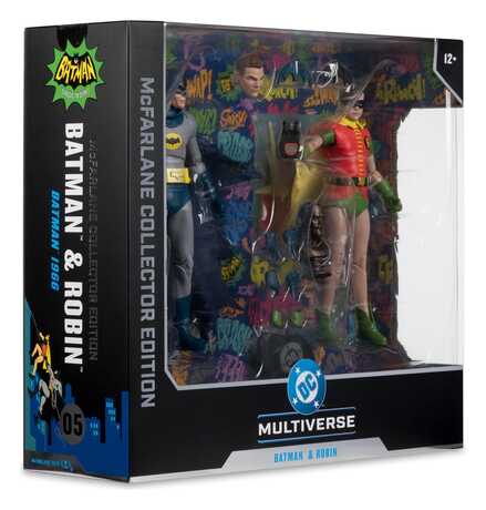 Batman Classic TV Series DC Multiverse McFarlane Collector Edition pack 2 figurines Batman et Robin  McFarlane Toys