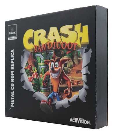 Crash Bandicoot réplique Metal CD-ROM Collectible Limited Edition Fanattik