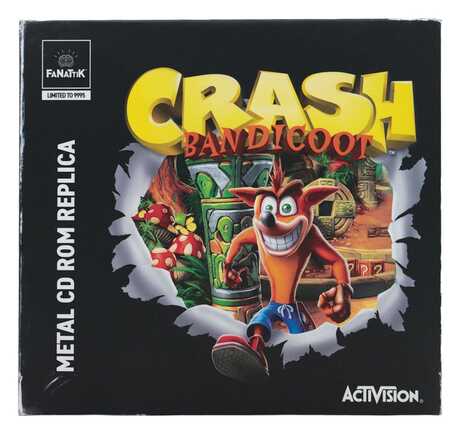 Crash Bandicoot réplique Metal CD-ROM Collectible Limited Edition Fanattik