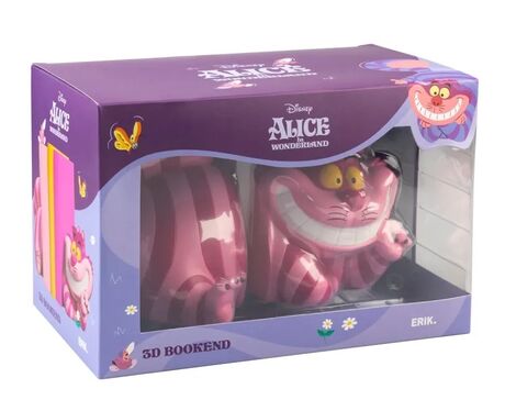 Disney Alice au pays des merveilles serre-livres Chat du Cheshire Grupo Erik