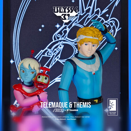 Ulysse 31 Statue Telemaque Themis & Nono NEON TSUME