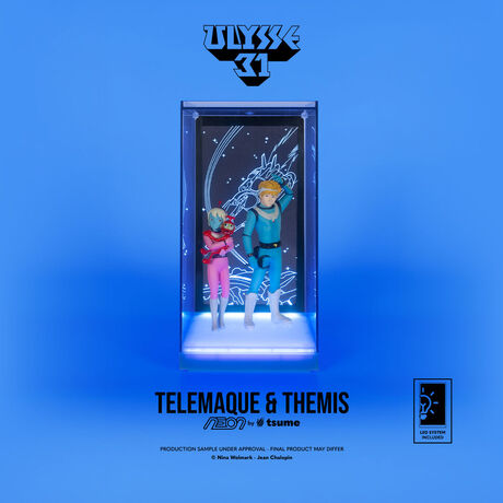 Ulysse 31 Statue Telemaque Themis & Nono NEON TSUME