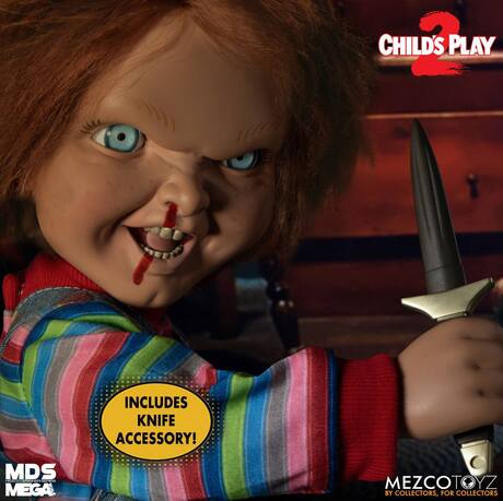 Chucky, la poupée de sang poupée parlante Designer Series Menacing Chucky 38 cm Mezco