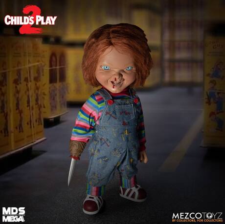 Chucky, la poupée de sang poupée parlante Designer Series Menacing Chucky 38 cm Mezco
