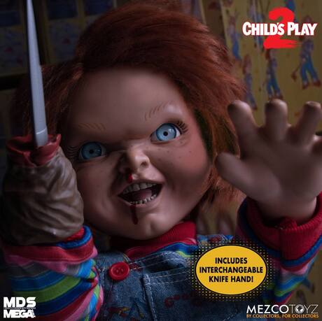 Chucky, la poupée de sang poupée parlante Designer Series Menacing Chucky 38 cm Mezco