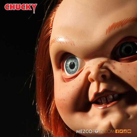 Chucky Jeu d´enfant poupée sonore Sneering Chucky 38cm Mezco