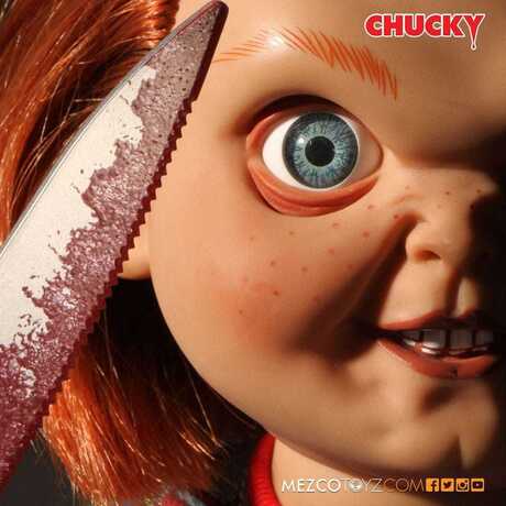 Chucky Jeu d´enfant poupée sonore Sneering Chucky 38cm Mezco