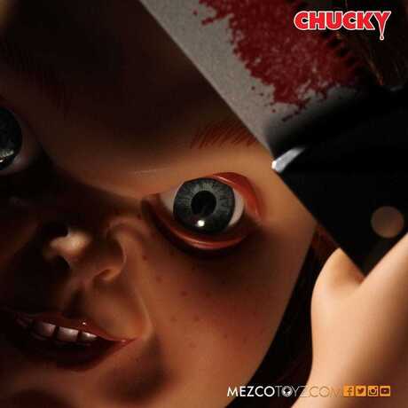 Chucky Jeu d´enfant poupée sonore Sneering Chucky 38cm Mezco
