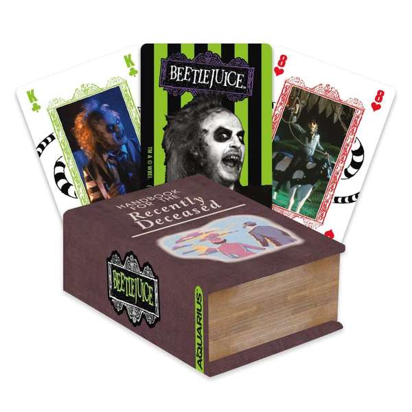 Beetlejuice premium playing cards jeux de 52 cartes + boite rangement AQUARIUS