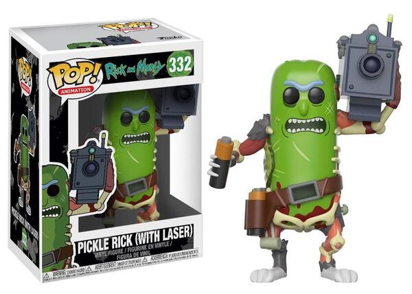 Rick et Morty Figurine POP! 332 Animation Vinyl Pickle Rick with Laser FUNKO