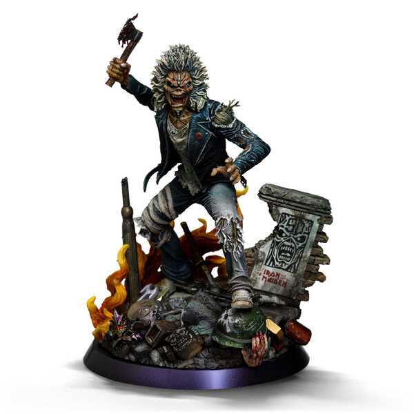 Iron Maiden statuette 1/10 Art Scale Eddie 50th Year Anniversary Iron Studios