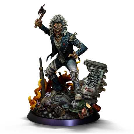 Iron Maiden statuette 1/10 Art Scale Eddie 50th Year Anniversary Iron Studios