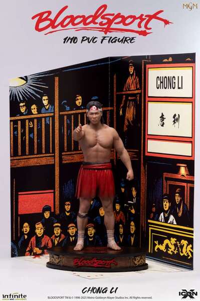 JCVD Bloodsport Chong Li 1/10 pvc figure Icon X Infinite Statue