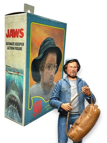 JAWS Les Dents de la mer figurine Ultimate Matt Hooper Amity Arrival 50th Anniversary NECA