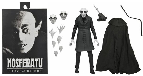 Nosferatu (1922) figurine Ultimate Count Orlok  black & white AF Neca