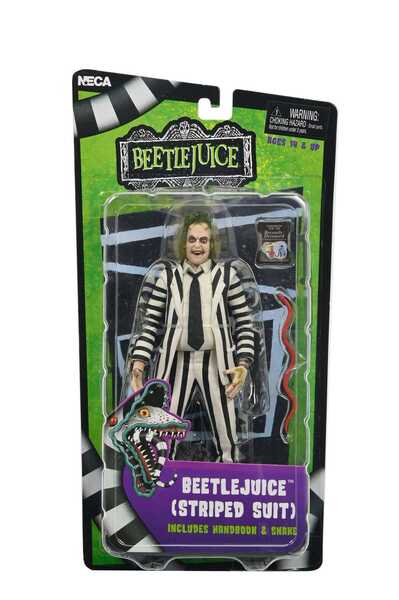Beetlejuice 1988 figurine Beetlejuice Black and White Striped Suit  Neca
