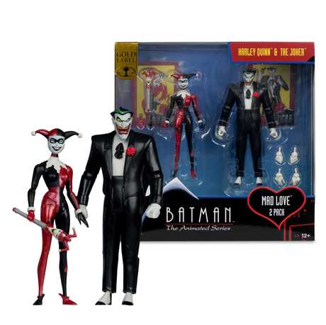 Batman: The Animated Series DC Direct figurines Harley Quinn & The Joker (Mad Love) Gold Label McFarlane Toys