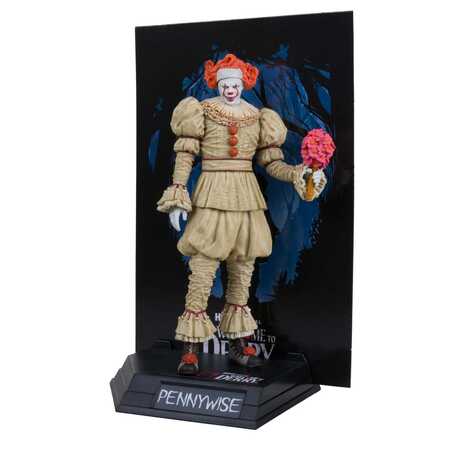 Welcome to Derry statuette PVC Movie Maniacs Pennywise (Flashback) Gold Label McFarlane Toys