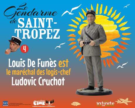 Le gendarme de Saint-Tropez #4 Louis de Funes est Ludovic Cruchot figure Infinite Statue