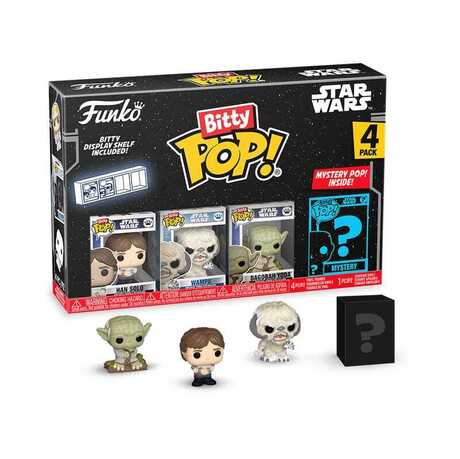 Star Wars pack 4 figurines Bitty POP! Vinyl Han/Wampa/Yoda FUNKO