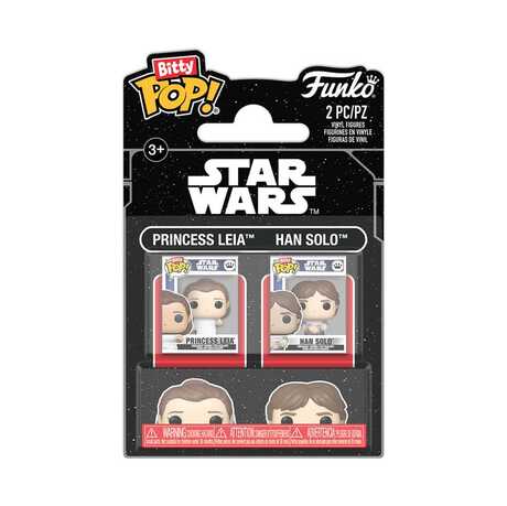 Star Wars, épisode V : L'Empire contre-attaque pack 2 figurines Bitty POP! Vinyl Leia & Han FUNKO
