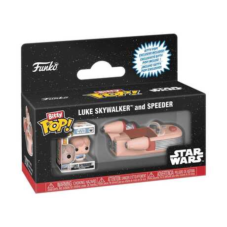 Star Wars Bitty POP! Rides Vinyl figurine Luke Skywalker and Speeder FUNKO