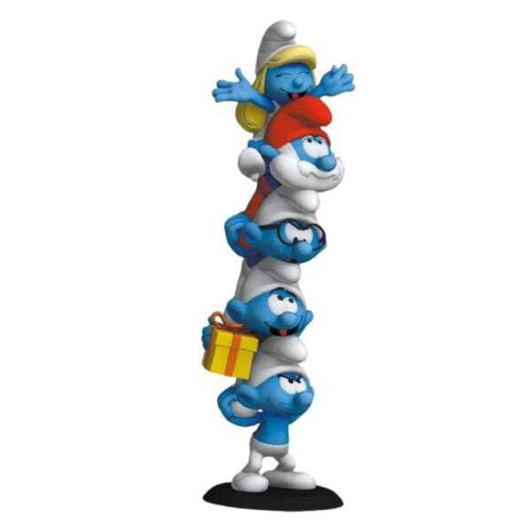 Les Schtroumpfs statuette Smurfs Column Polychrome Edition 50 cm Plastoy