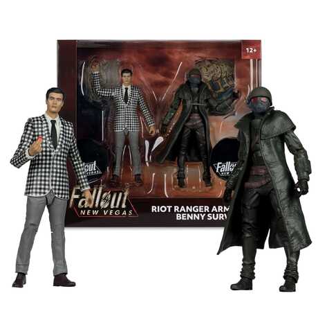 Fallout: New Vegas pack 2 statuettes Riot Ranger Armor & Benny Survivor McFarlane Toys