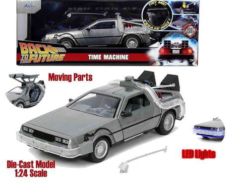 Retour vers le Futur Véhicule 1/24 Time Machine Model 1 DeLorean DMC-12 with lights JADA
