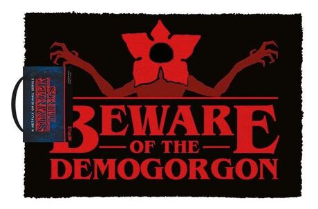 Stranger Things paillasson beware demogorgon Pyramid International