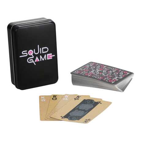 Squid Game jeu de cartes à jouer boite en Metal PALADONE