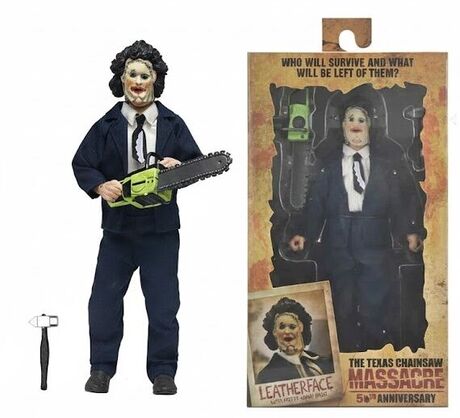 Massacre à la tronçonneuse figurine Retro Clothed Leatherface (Pretty Woman Mask) 50th Anniversary  Neca