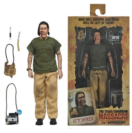 Massacre à la tronçonneuse figurine Clothed The Hitchhiker 50th Anniversary Neca