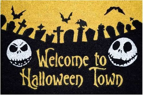 The Nightmare Before Christmas Halloween Town Doormat Grupo Erik