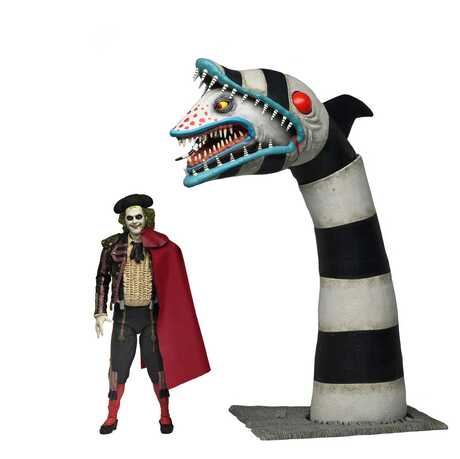 Beetlejuice pack de 2 figurines Ultimate "Matador" Beetlejuice and Sandworm NECA
