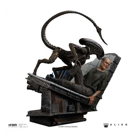 Alien 3 statuette 1/10 Art Scale Ellen Ripley and Dog Alien Iron Studios